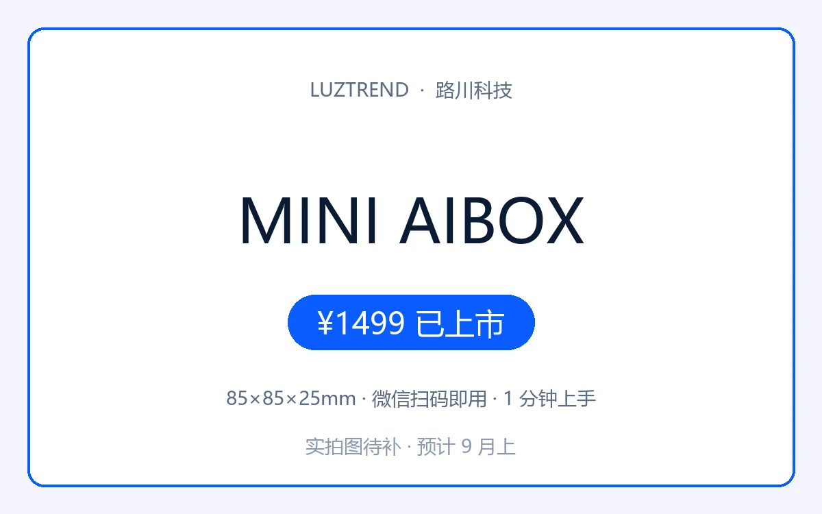 Mini Aibox 入门级边缘计算设备